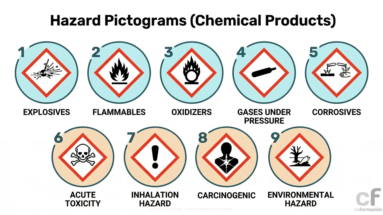 Hazard Pictograms (Chemical Products) - Coformación